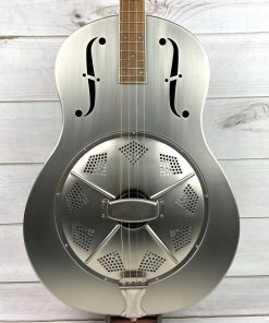 Royall Long Scale Tenor New Rough Brushed Steel Finish Brass Body Single Cone Resonator