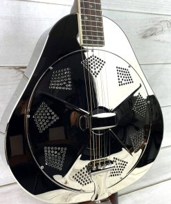 Royall Teardrop Tenor Singlecone Brass Body Resonator Mirror Nickel Finish With Pickup