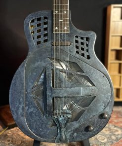 Royall Trifecta Relic Distressed Brass 14 Fret Cutaway Brass Tricone With Pickup