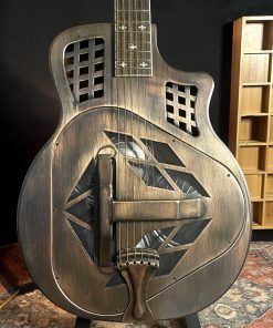 Royall Trifecta Relic Fire Burnished Copper 14 Fret Cutaway Brass Tricone Resonator