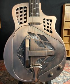 Royall Trifecta Aged Burnished Copper 14 Fret Cutaway Brass Tricone With Pickup